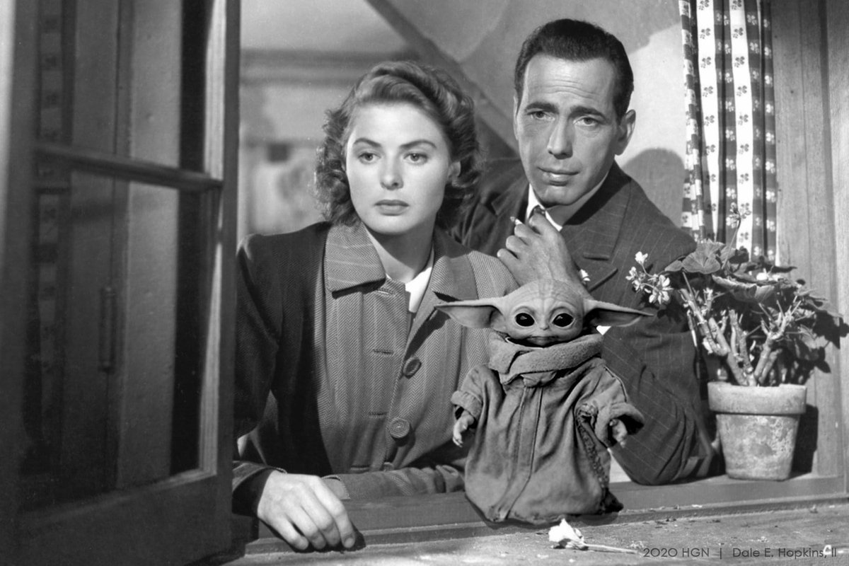 JulieKelleher57's tweet photo. Digging into my repository of #BabyYodaMemes and other silly stuff.
#BabyYoda #Grogu #BYCCommunity #TheMandalorian #StarWars #Casablanca #TCMParty https://t.co/SfnBg00dQs