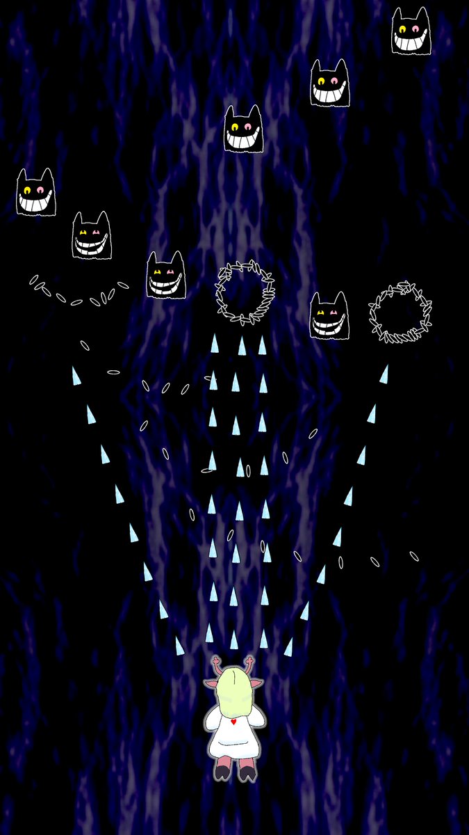 serbanstein1's tweet photo. Concept for Deltarune Chapter 7 Side B, Soulelle Touhou segment https://t.co/c6BlmPgqYj