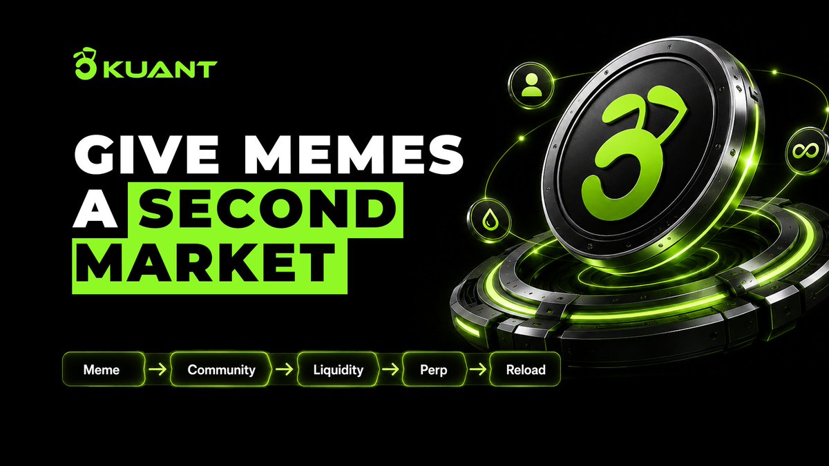 School_Fun_'s tweet photo. Meme markets have a problem. 

A Meme launches. Attention explodes. Liquidity arrives. Then the hype fades, liquidity disappears, and the community moves on. 

Reload was built to break that cycle.

 Our vision is simple: give Memes a second market. Reload transforms community attention into a new financial layer — connecting Meme communities, liquidity, and perpetual markets into a continuous cycle. The mission is not to keep every Meme alive. It is to give the best Memes a reason to come back. 

Meme → Community → Liquidity → Perp → Reload. 

This is Kuant Reload. The Second Market for the Best Memes.