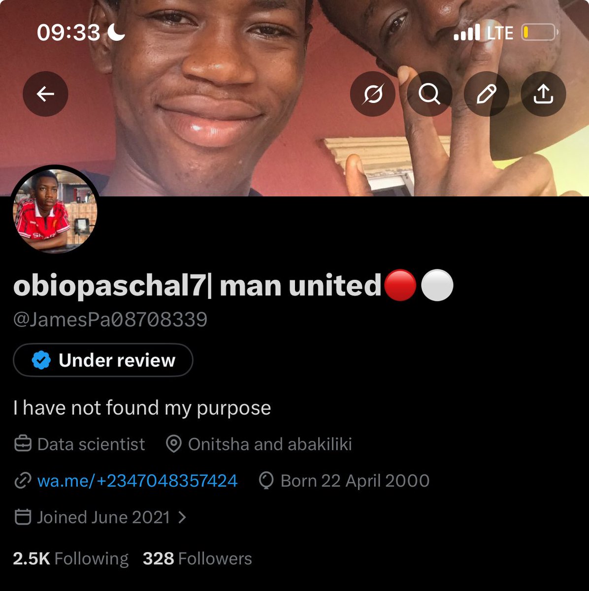 JamesPa08708339's tweet photo. So this blue tick takes time Abi my money don go ?? https://t.co/yegkdndEIh