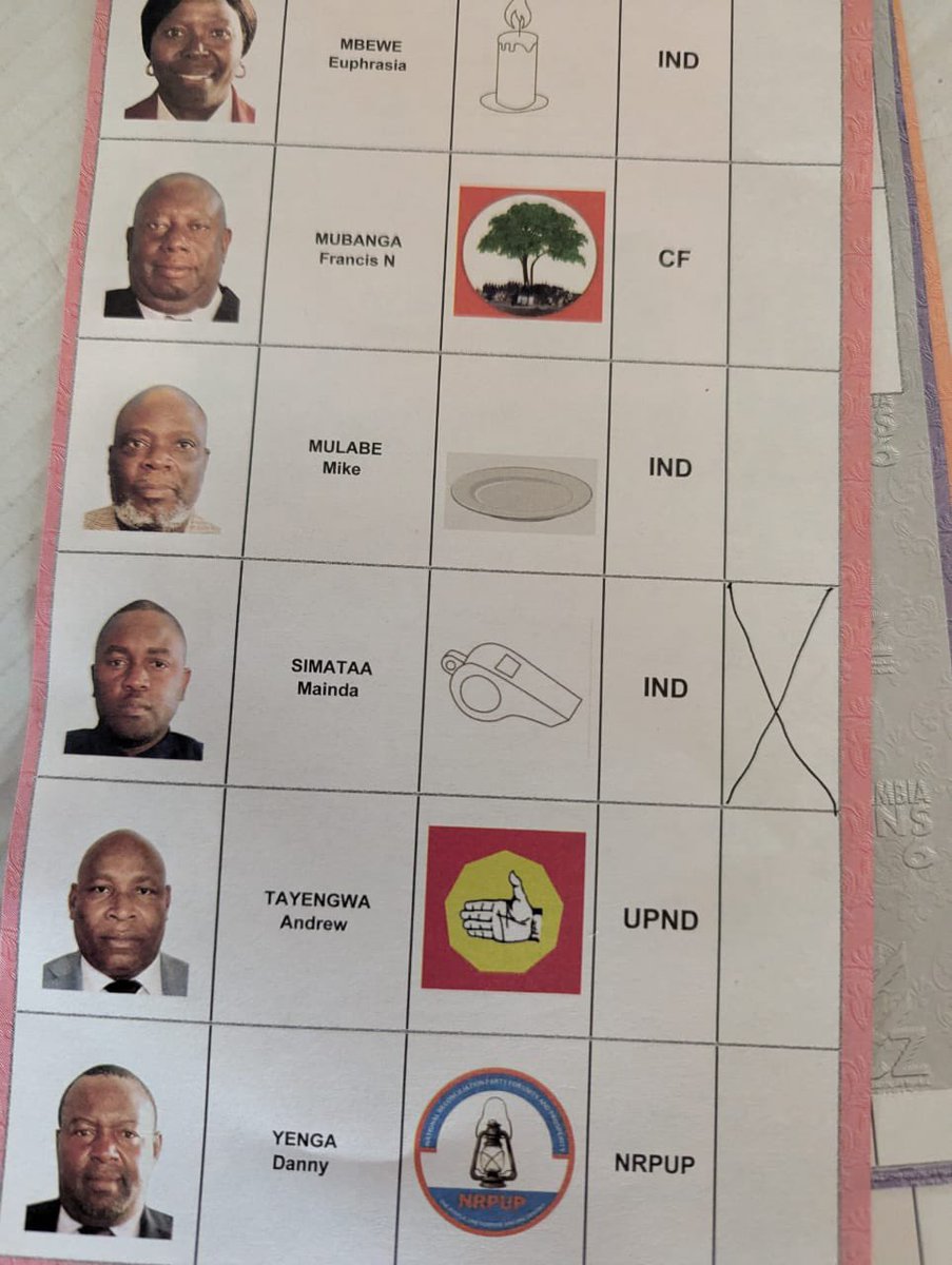 MaindaSimataa's tweet photo. Thank you for your vote residents of Kabwata Constituency🙏 Let’s keep them coming.
#VoteSimataa4KabwataMP
#KabwataDecides
#ZambiaDecides
#GeneralelectionsZambia https://t.co/ICZgZKKPWb