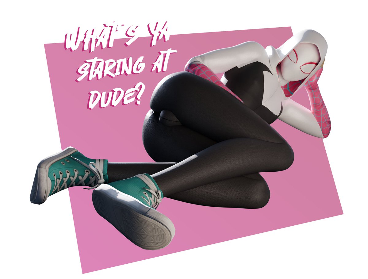 Small_d0rk's tweet photo. Spider-Gwen but...
A GUY?!? https://t.co/ZHyqg1BoEp