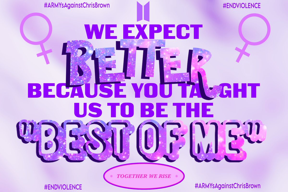 icantbehereatm's tweet photo. #BTSDoBetter #EndViolence #ARMYsAgainstChrisBrown #ARMYisDisappointed https://t.co/gEa4h8ezDn