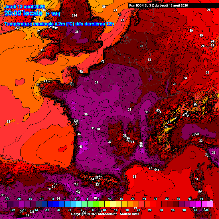 Meteovilles's tweet photo. Aujourd’hui, chaleur exceptionnelle pour une mi-août : 38°C à Rouen, 39°C à Paris et Lyon, 40°C à Toulouse, Bordeaux et Nantes, 41°C à Montauban ! Avec demain, ce seront deux des cinq journées les plus chaudes de cet été 2026 historique. https://t.co/dOAiuqMuKp