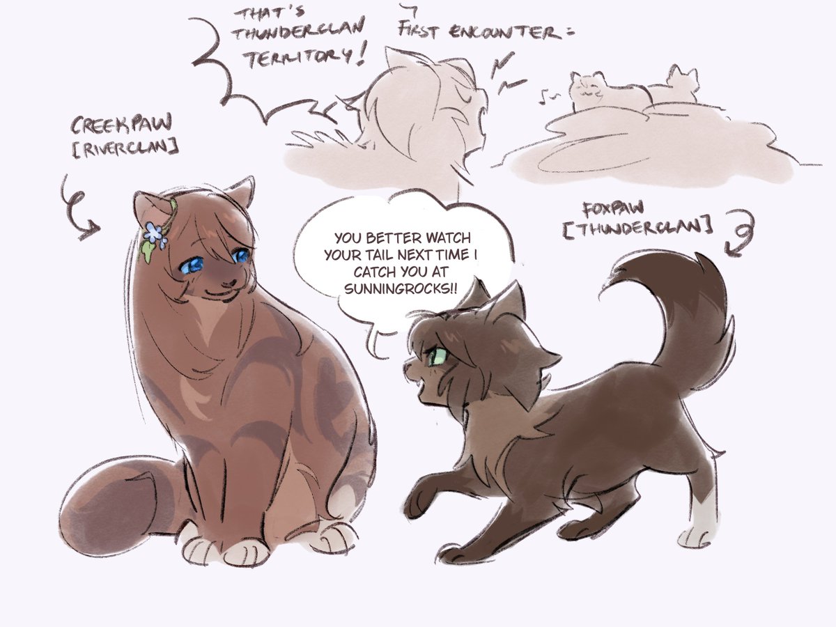 tanukimo_imo's tweet photo. [warrior cats au]
thinking about inacreek thunderclan/riverclan rivalry 
#umamusume https://t.co/opvIXpvXjN