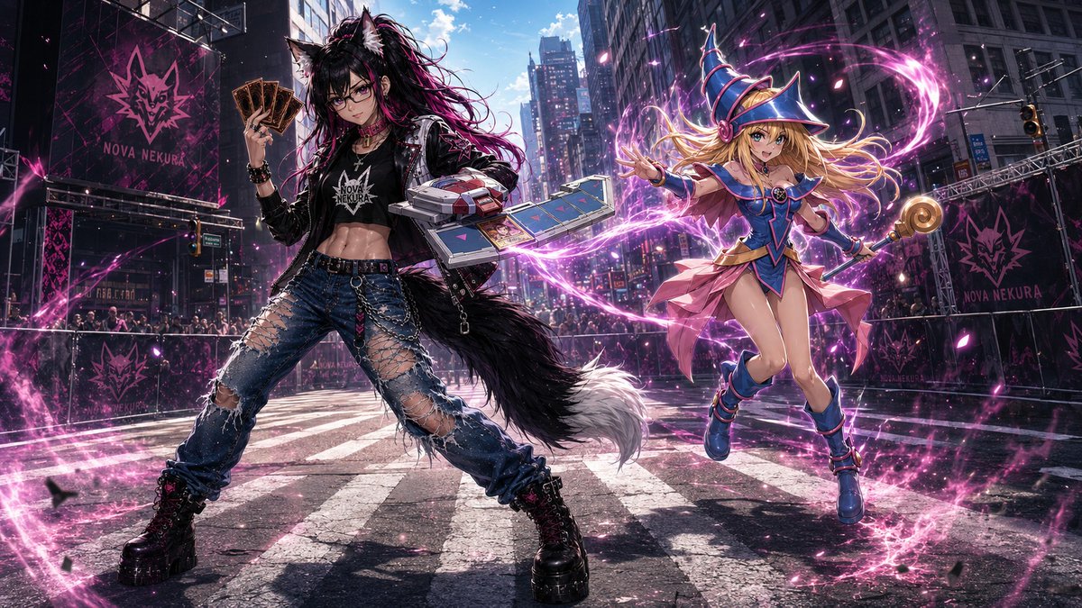 NovaNekura's tweet photo. UNIVERSAL YU-GI-OH! DUELIST + SUMMONED MONSTER PROMPT
Select the Yugioh monster you want to summon next to you and Setting you want to duel in
https://t.co/FwgNZggChH
@XxCL0UDxX1990 @DasFuwa @KaelithKuronami
#AIPrompt #PromptOfTheDay #AIArt #POTD #Yugioh #TimeToDuel https://t.co/59qeqo6F0L