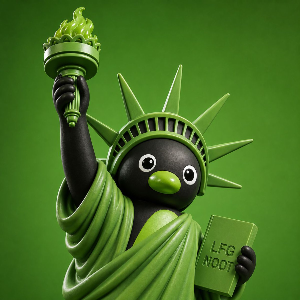 Noothood's tweet photo. LFG $NOOT. 🐧🗽
Because apparently the Statue of Liberty needed a better mascot.

#NOOT > your favorite narrative. https://t.co/IkG6cQKZI0
