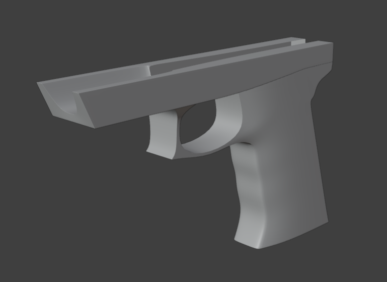 DigiFrozt's tweet photo. (Project-thread)
H&amp;K P30 | Studying Hard-Surface modelling

I'll make a thread out of this since I'm posting as much as I am about it lmao. (Sorry if it's annoying) :x

First progress image https://t.co/YvaAL3wsD2