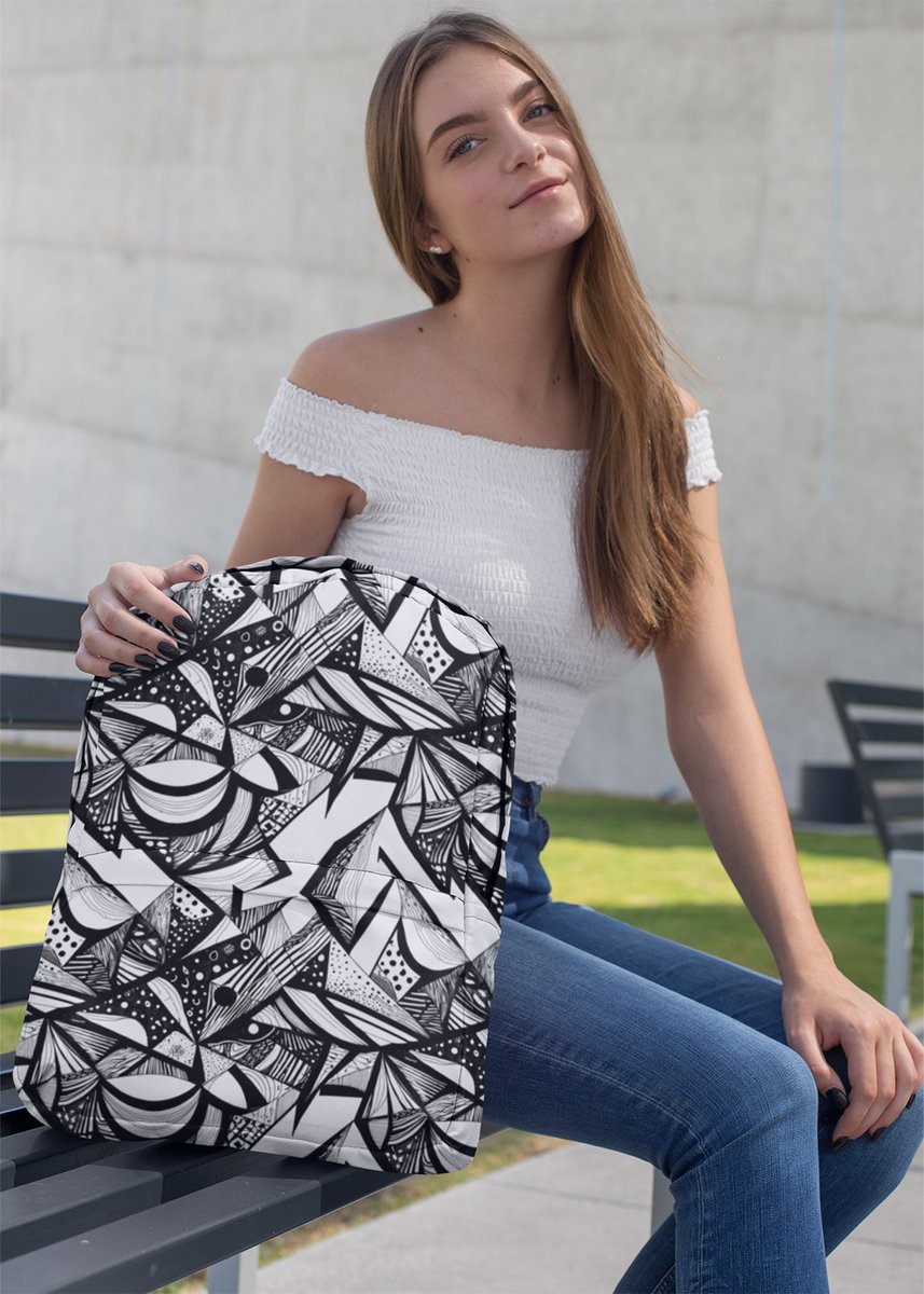 habatour20's tweet photo. Make a statement with this eye-catching #blackandwhite #geometricpattern. Interlocking shapes, curved lines, stripes, dots, and intricate textures create a sophisticated composition.
Available at : https://t.co/wHOlr23BaI
#backpackforgirls #backpackformen #backpackforsale https://t.co/yTN8Rbvqt5