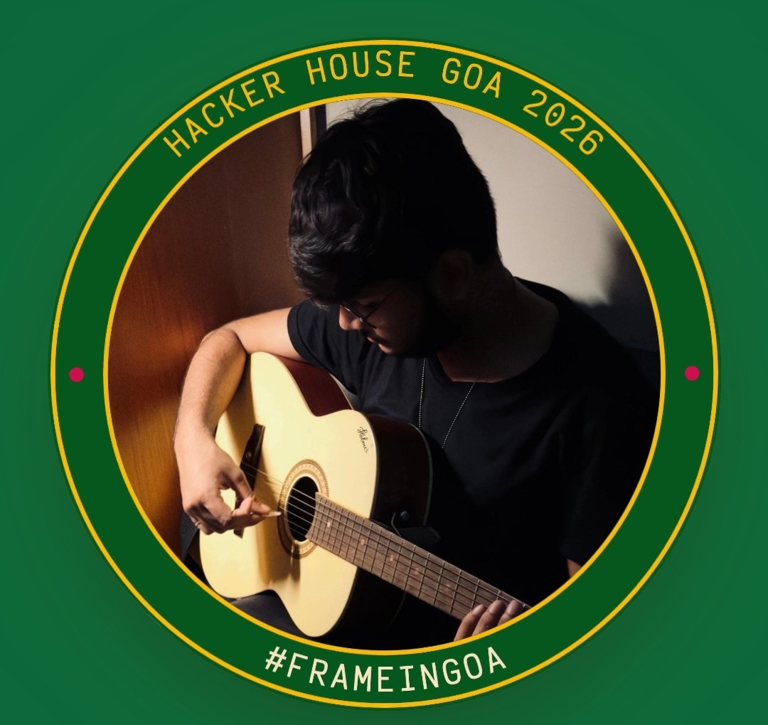 HusainDudhiya's tweet photo. Just minted my Hacker House Goa 2026 Builder ID. π΄
GOA, INDIA Β· 28β31 OCT 2026
Less noise. More signal.
Team_Name : Unplaced
Build ur own id card using : https://t.co/DlBz1vA0kS
#FrameInGoa #hackerhouse2k26 #247pmstudio https://t.co/0gE0yizLr8