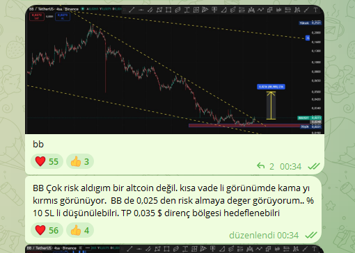 Cyriptoman4's tweet photo. #BB işleminde TP beklentim 0,035 $ seviyesiydi. 0,040 $ a kadar yükseldi. Hedefime geldi.
Ayrıca Ben $BB ve #BIO da Pek işlem almıyorum. bunu da tüm yayaınlarda belirtiyorum. https://t.co/g0FwmhMQ0I
