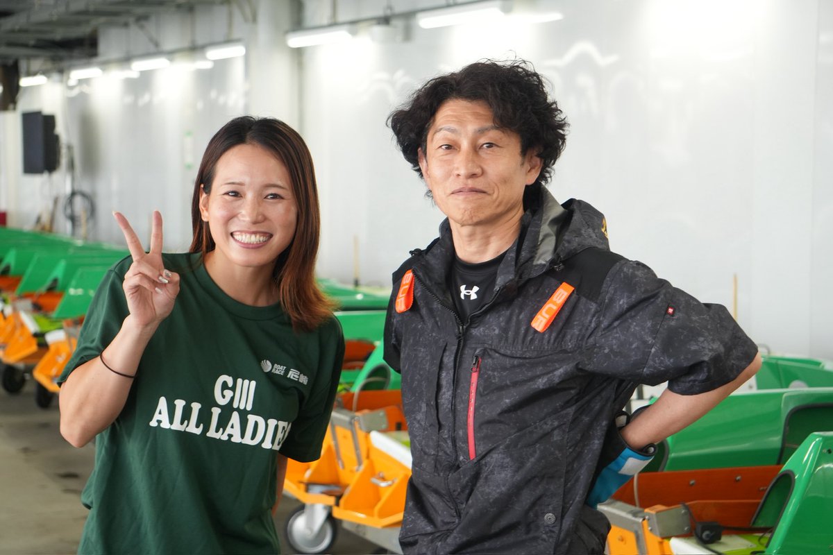 AMABOATRACE's tweet photo. 【兵庫支部  師弟シリーズ🐸🎶】

師匠：吉川元浩選手
弟子：福岡泉水選手

師匠：森智也選手
弟子：近藤来希選手

#ボートレース尼崎
#兵庫支部 https://t.co/GhsjdLIBdr