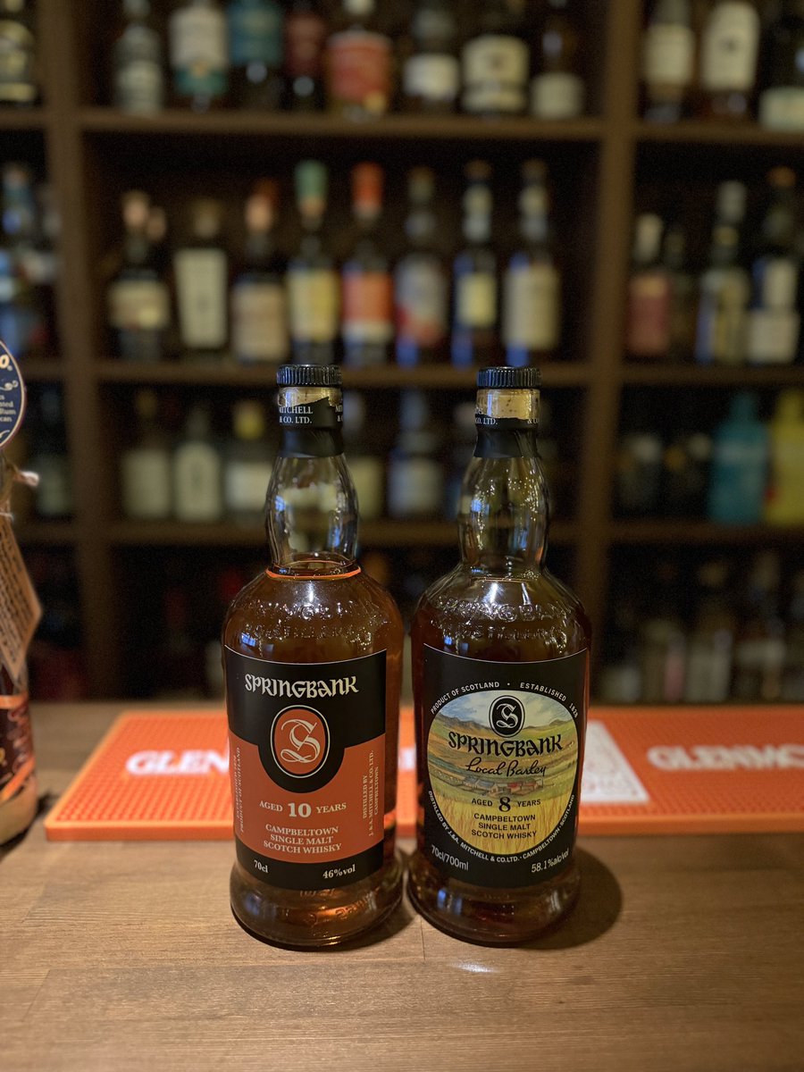 rhum_tom's tweet photo. こんばんは！
Rhum tom temps（ラムトンタン）です！

本日のおすすめは、キャンベルタウンのウイスキー『スプリングバンク』！

キャンベルタウン好きにおすすめのボトルたちです☺️

本日、新人（社長）の小林が来週の小林nightに向けて研修しております☺️
ぜひ小林に会いに来てください〜☺️ https://t.co/BZG46wF9GZ