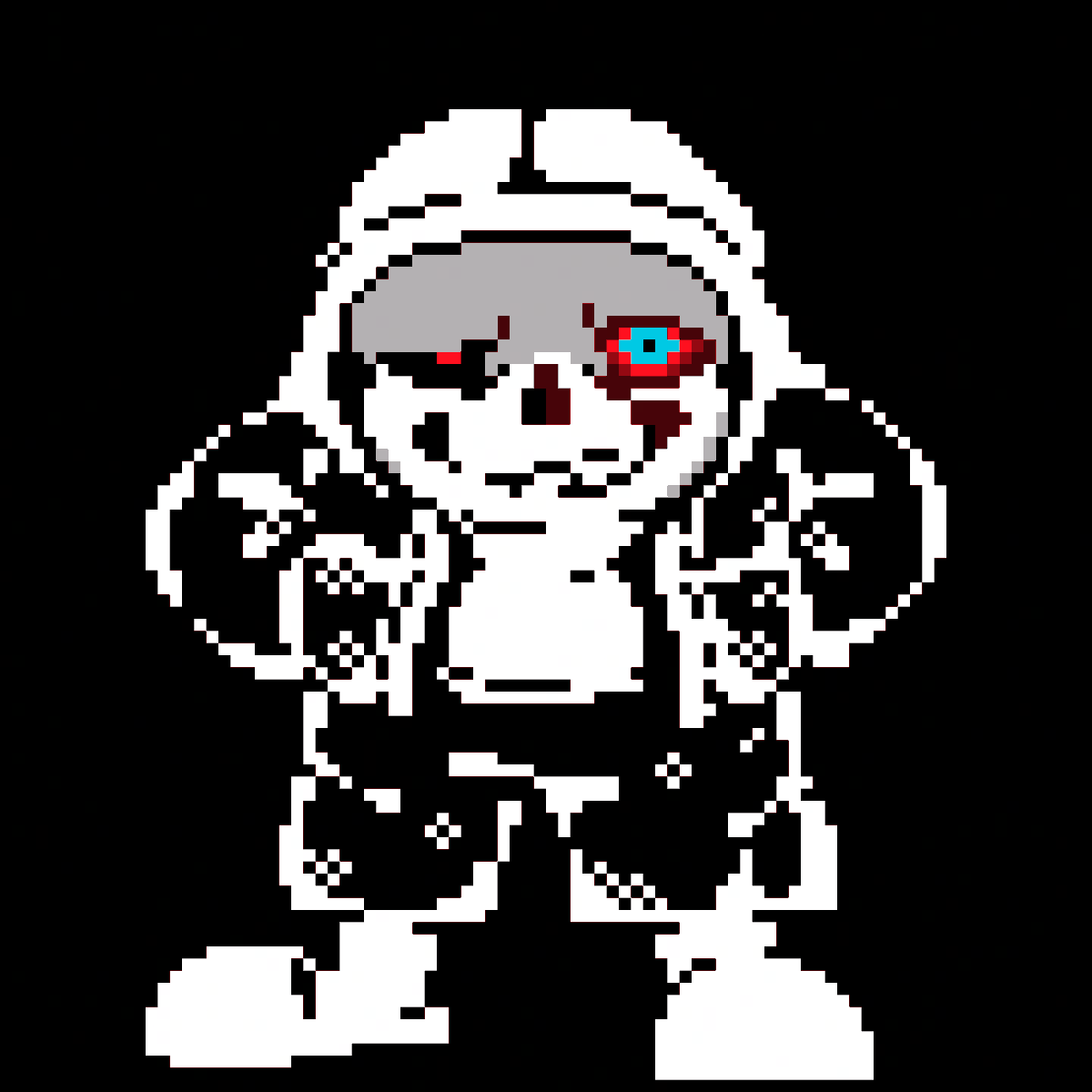 rindaearth_fan's tweet photo. #undertaleAU 
#アンダーテールAU
現時点でUndertale AU WIKIに記載されているAUのサンズをA～Zまで描けば���ちゃめちゃうまくなれる説part175
Dusttale Last Scenery https://t.co/a7ZT6iEeXb