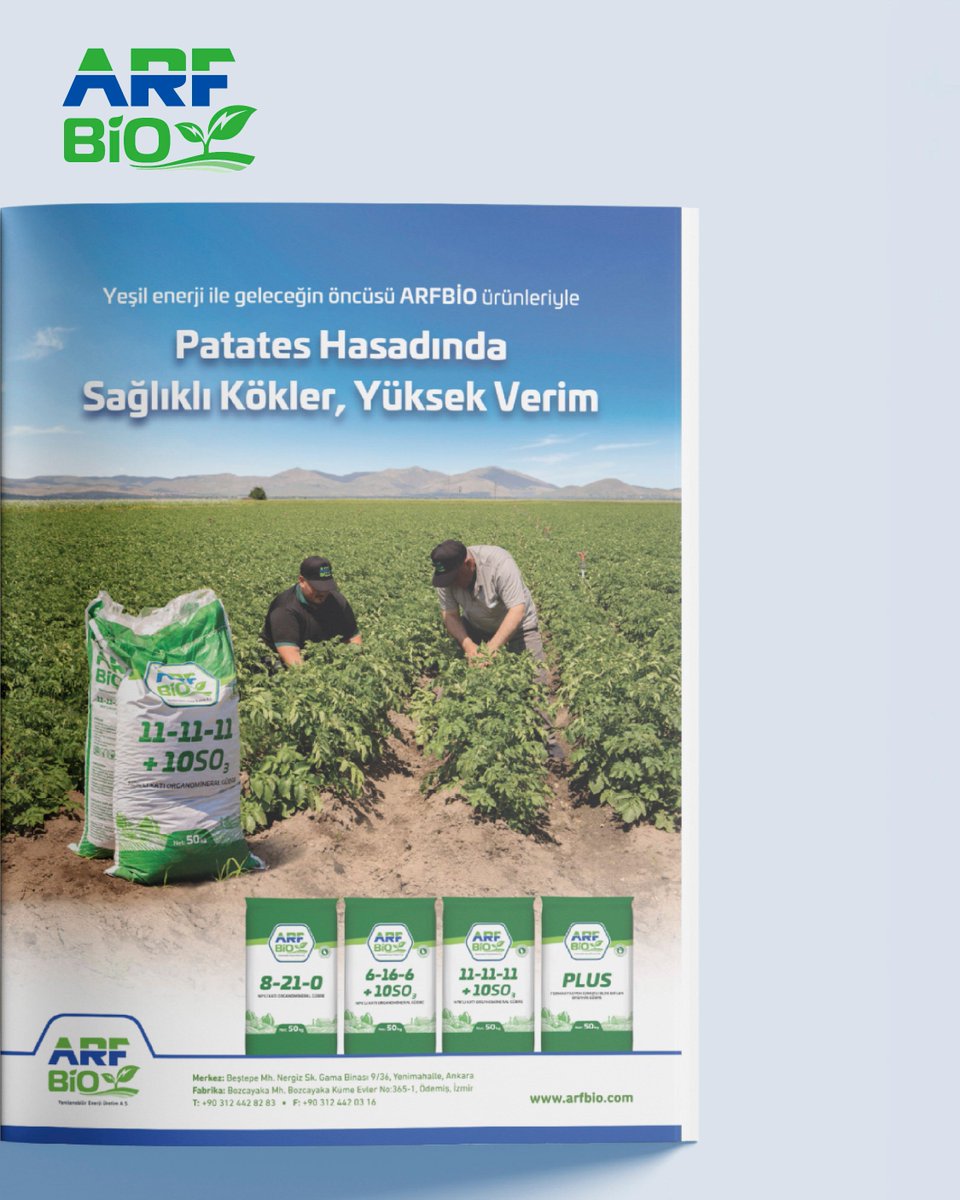 arf_bio's tweet photo. 🌱 Tarım Türk’ün Temmuz-Ağustos sayısındayız!

ARF Bio olarak güçlü kökler ve yüksek verim için Tarım Türk’ün sayfalarında yer almaya devam ediyoruz. 🌿

#ARFBio #TarımTürk #Tarım https://t.co/DZ401O7zBW