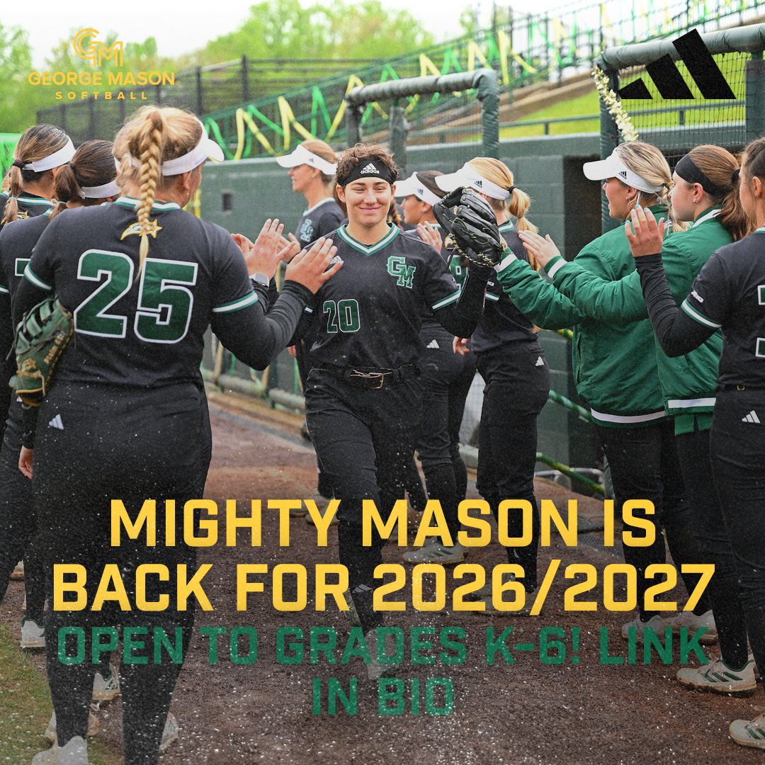 MasonSoftball's tweet photo. Mighty Mason is back for the 2026/2027 season!! We can't wait for you to be part of the Mason Softball Program!! Link in bio! Registration is open now! https://t.co/2iUD021fuz
