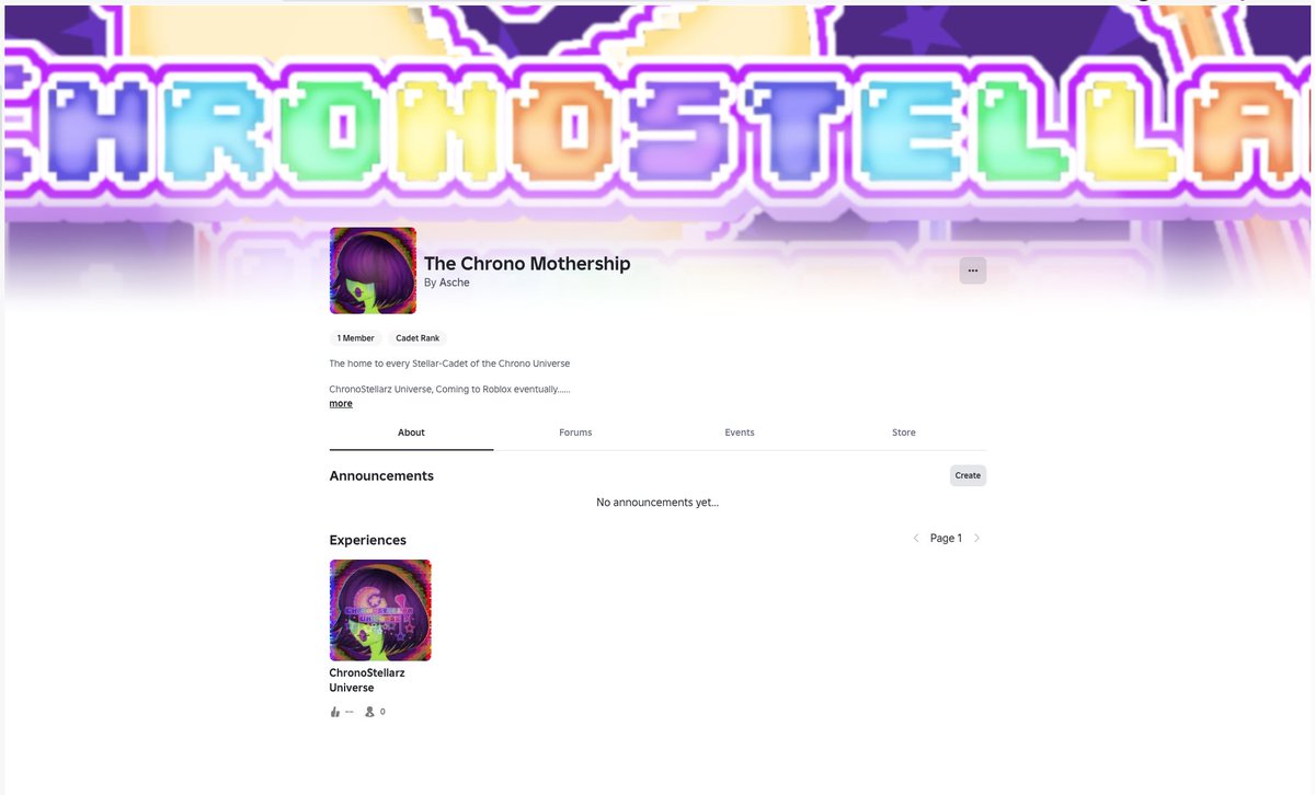 AschePlays's tweet photo. My new game @ChronoStellarzz is BACK in development!!!
We are currently look for devs and more community members!!
#Roblox #RobloxGame #RobloxDev #RoyaleHigh #ChronoStellarzUniverse #ChronoVerse #TheChronoMothership
https://t.co/KlaaycItBs https://t.co/PwQsIXFVPy