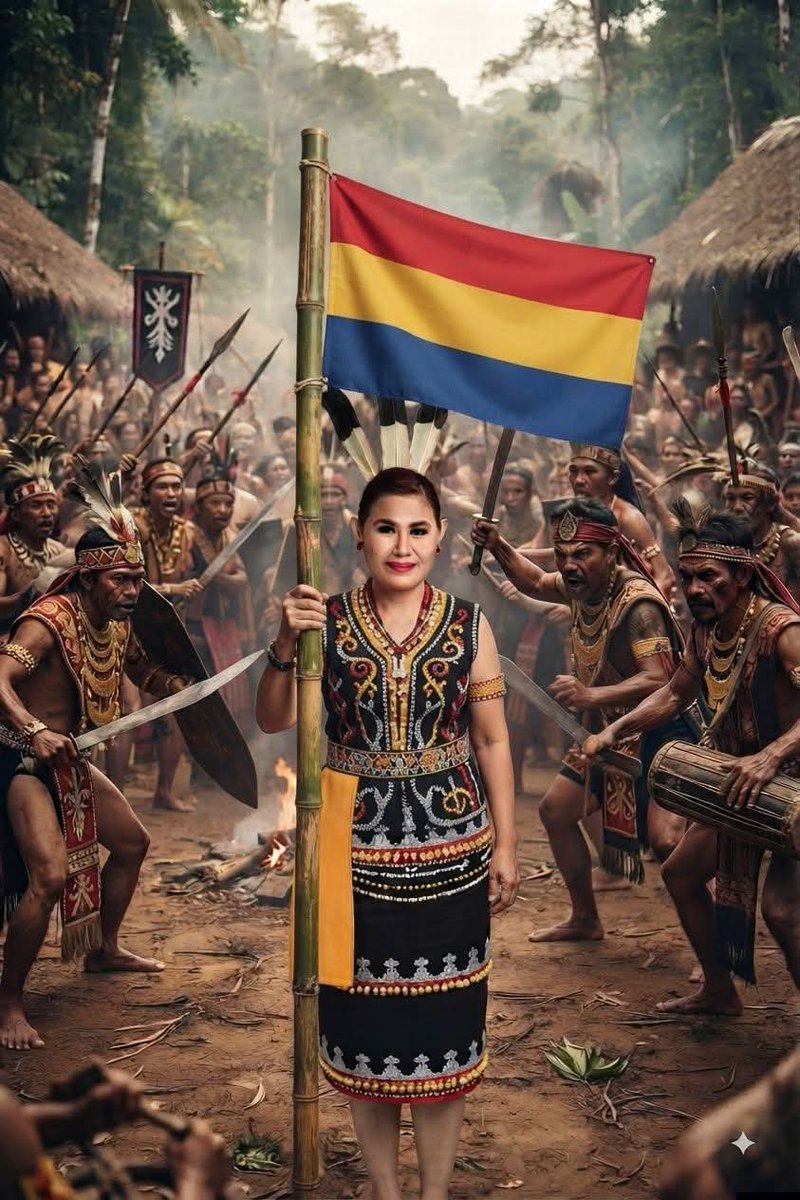 Xtra1688918's tweet photo. She is not American tribe 

She is from Dayak - Borneo Indonesia

The Great Borneo today is declaring the freedom from islamic majority Indonesia

The islamic socialism Indonesia failed building prosperity of thousand islands and people

Rule on islam:
Convert / Jizya / End Poor https://t.co/NtYF9WJXE6