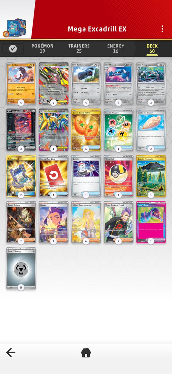 TuaTCG's tweet photo. Here’s where I’m at. No Fez, 2 Metagross for flead matchup + cheeky KOs against Pult Blaze. 2 ice cream feels fine &amp; Skarmory is an awesome late-game attacker. Kieran is OP for the mirror. https://t.co/V5ib6RM3fw