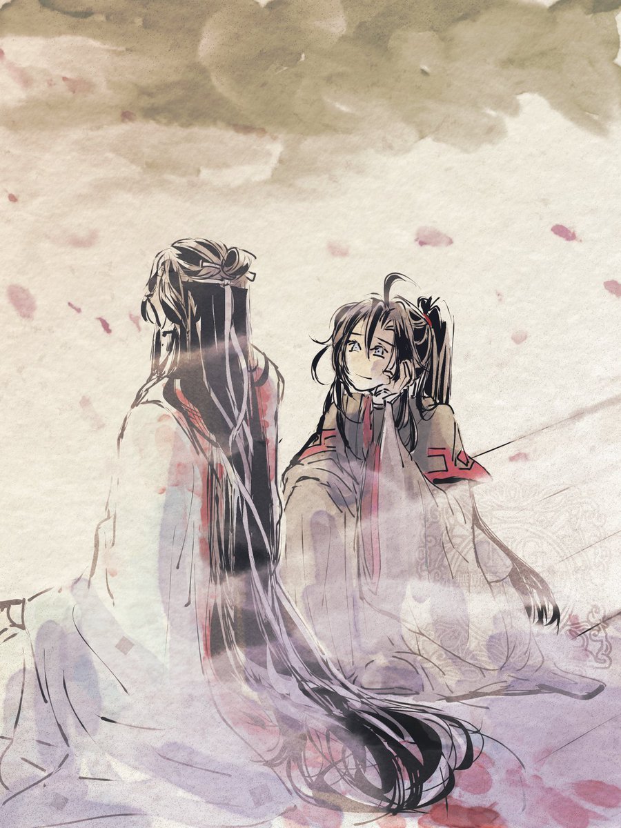 EastBudTree's tweet photo. 「こっち見て、藍湛」 https://t.co/4ZJPE2zZqw