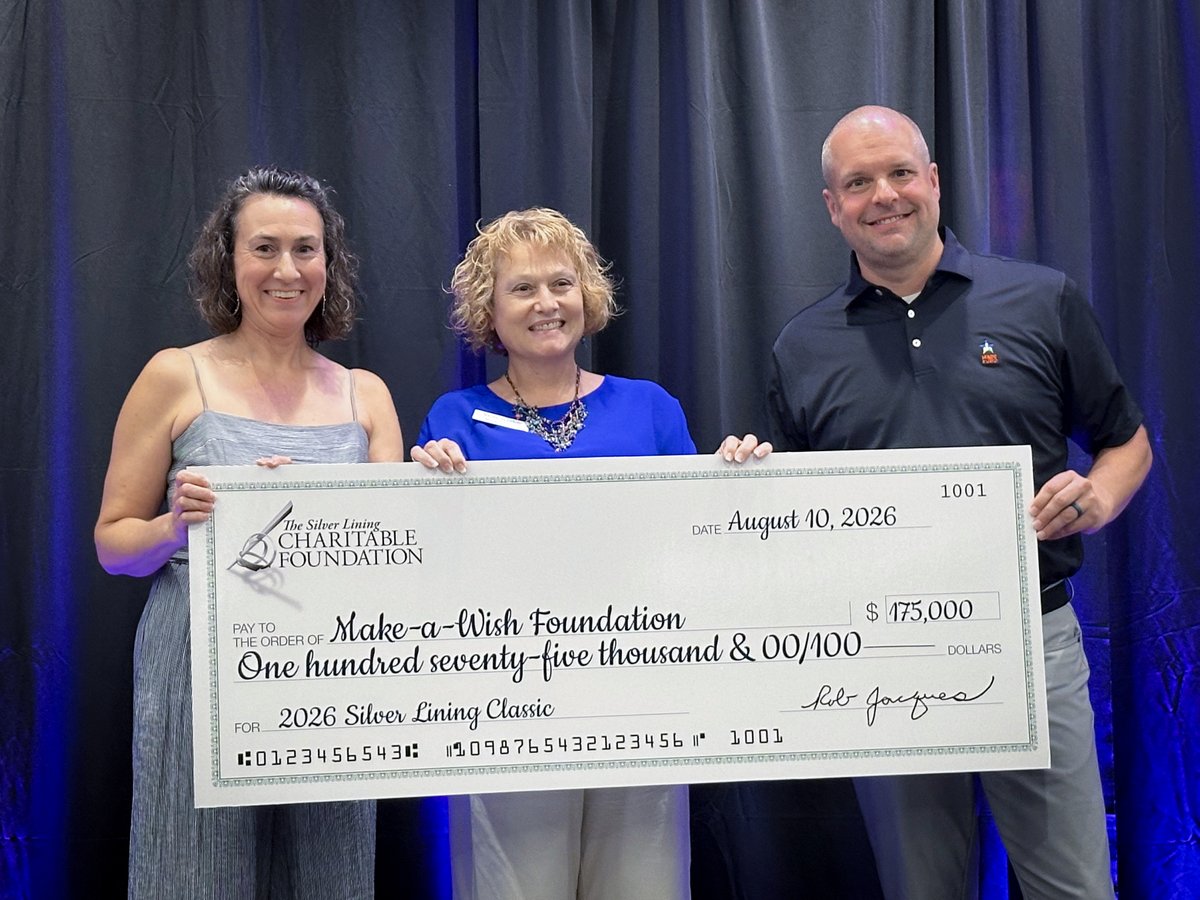 WBsilverlining's tweet photo. What an incredible way to celebrate 20 years of the Silver Lining Classic! Together, West Bend associates, independent agency partners, business partners, sponsors, and community supporters raised more than $600,000 during this year’s event. #wbsilverlining https://t.co/wX1u8L0VNX