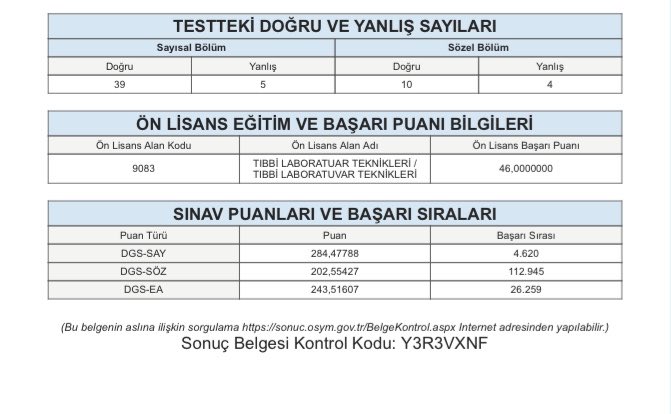 esma4034's tweet photo. #dgs onca emek veriyorsun 39 matematik yapıyorsun ve o rezil başarı puanın yüzünden gelen puana bak ! Lütfen bana destek olun kafayı yiyecem https://t.co/zj3P73ddrK