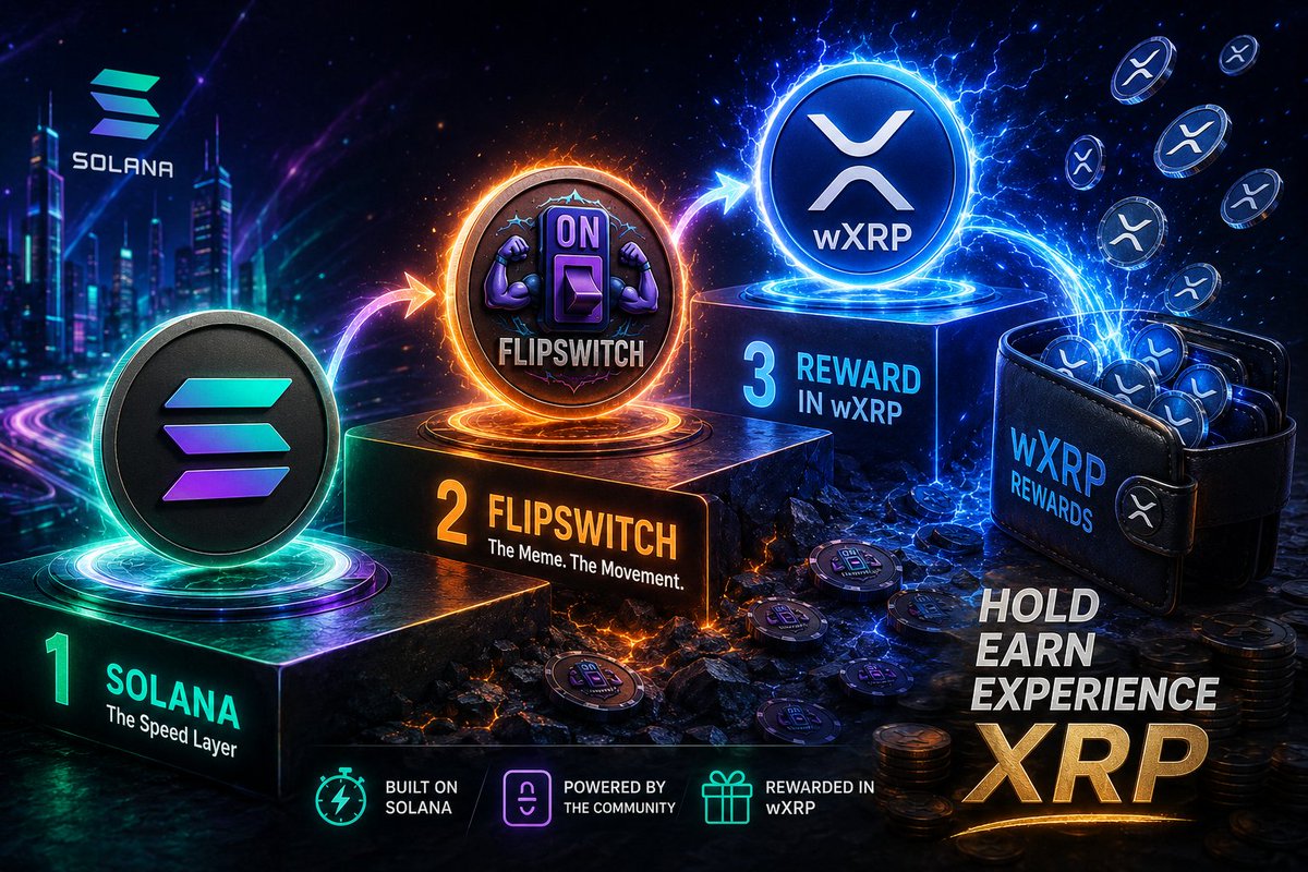 FlipSwitchCoin's tweet photo. Legend Load up your #Solana bags to $FSWITCH 🎚️🚀

Hold strong, learn more about #XRP, and let the community feature send $wXRP rewards back to real holders.

🚀 lock-in and Experience XRP.

Ca: FLipGw3hYtHLEDjvdJXvSbD71mLhtEjQKBXecnCRYKyk

#Flipswitch  $SOL #xrp #wXRP #Solana https://t.co/j9ZfZFgya3