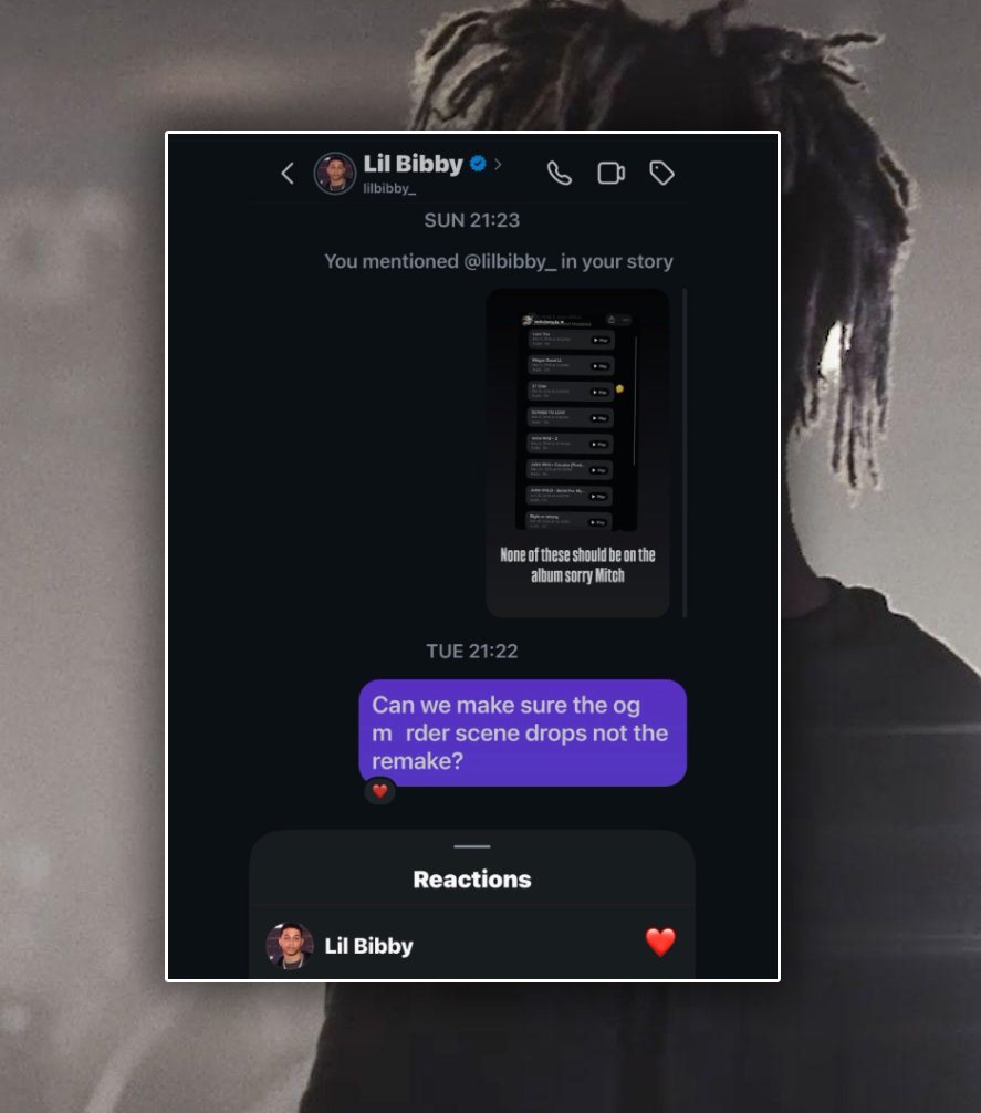 RileyTaugor's tweet photo. Lil Bibby seemingly confirmed that Juice WRLD’s OG version of “Murder Scene” will be released instead of the “Rage” remake that leaked few months back https://t.co/NX4ib8edKc