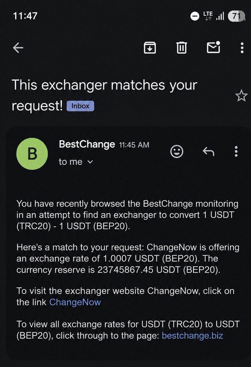 Tooths50's tweet photo. @bestchangeeng My rate alert 
Goodluck everyone https://t.co/6Id1q27YXO
