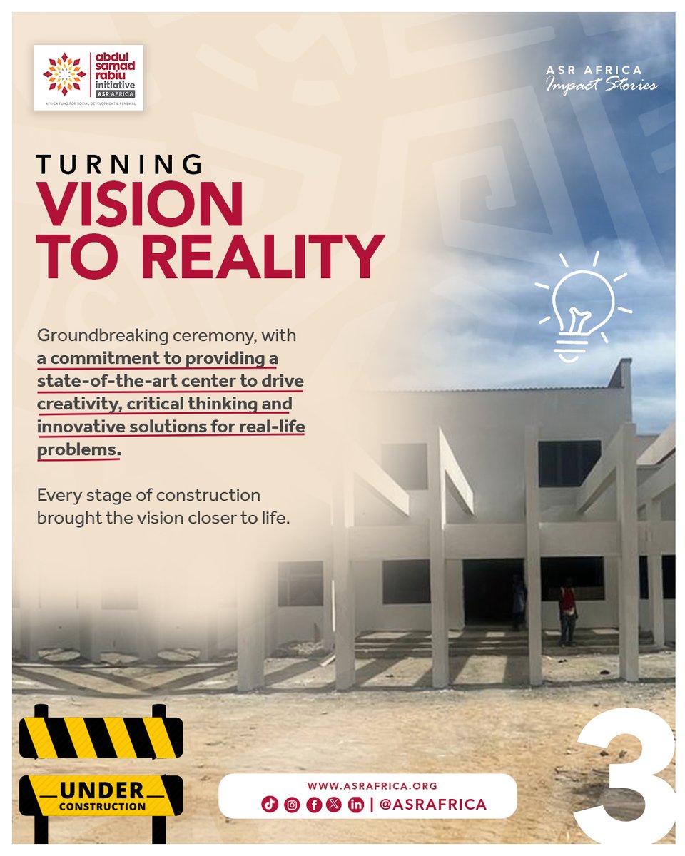 AsRafrica's tweet photo. The story of the Abdul Samad Rabiu International Centre for Innovation and Entrepreneurship at the University of Maiduguri is a story of what becomes possible when investment is driven by purpose.

Through its Tertiary Education Grant Scheme, ASR Africa supported the University of Maiduguri with a grant to build a modern innovation Centre - creating a space where students can do more than learn in the classroom.

.../1