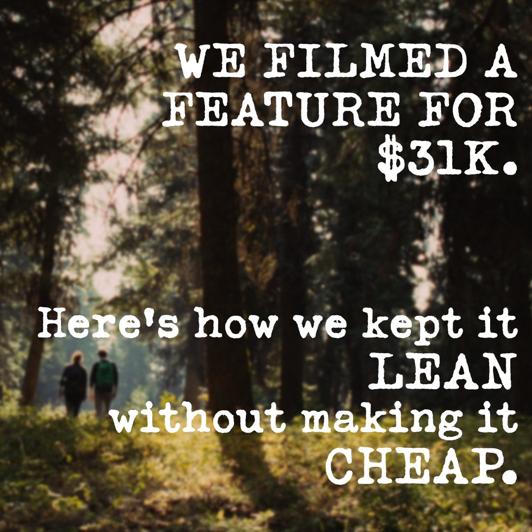 IndieF1lmPod's tweet photo. A $31K feature film. 95 pages. 14 shoot days.
This week, we’re breaking down exactly where the money went: Crew, cast, gear, crafty, locations, surprise expenses and all.

New Indie Film Podcast episode is LIVE! 

https://t.co/xlLDhOalFu

#IndieFilmmaking #FilmBudget https://t.co/FtadMrEYZr