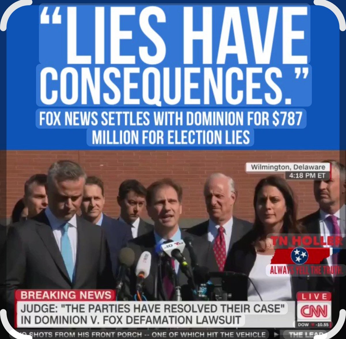 Goose10001's tweet photo. @Emmaiid11 For all of you f'ing boot lickers here, remind me, which network had to pay out millions for spreading false news? I'll give you a hint, it wasn't KC or CNN. Keep believing the nonsense. You're keeping their pockets lined. Come on say "baaaaaaa" for me. https://t.co/ibZnm7fqrb