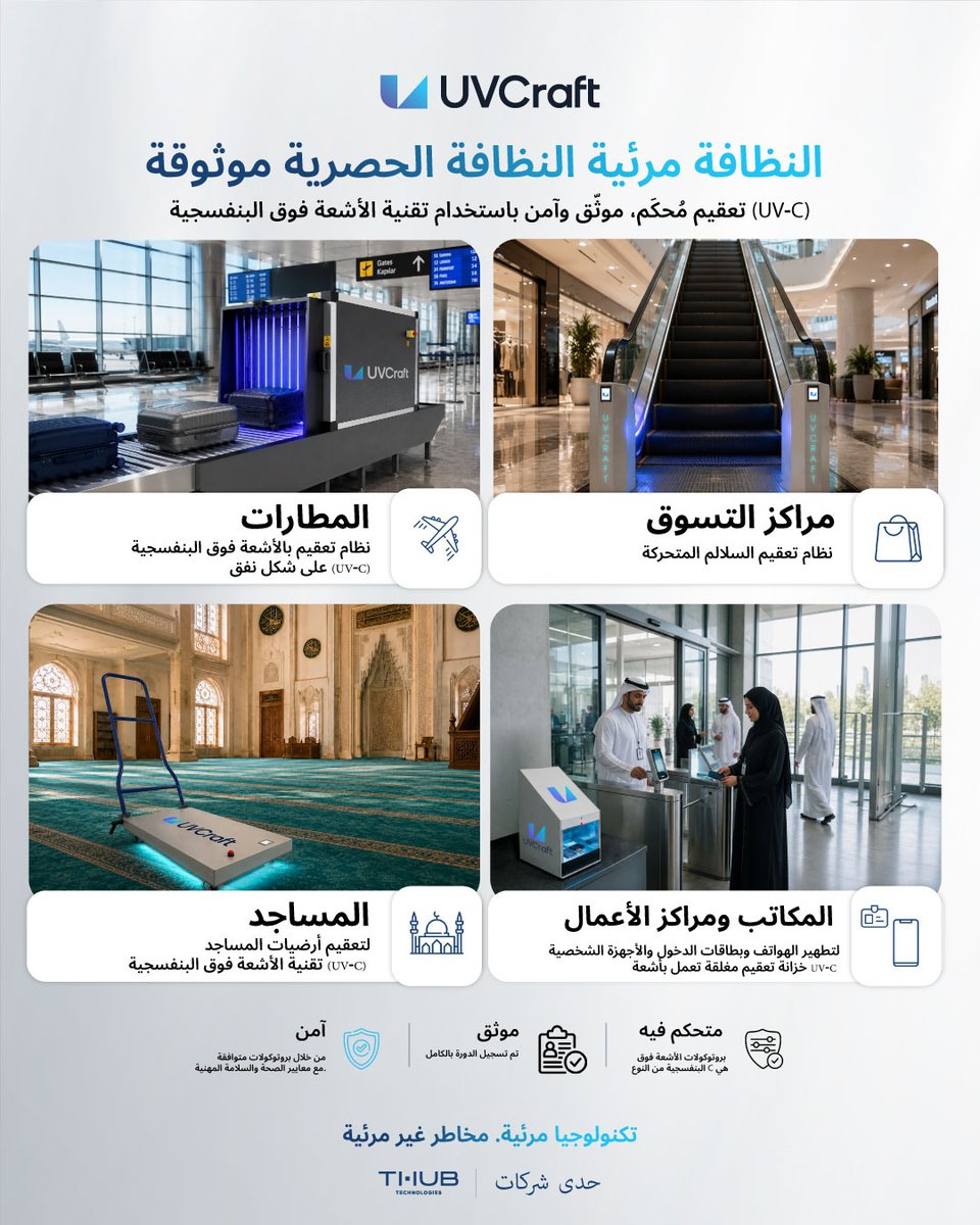 uvcraftae's tweet photo. النظافة المرئية لا تعني بالضرورة تحقيق مستوى النظافة الصحية.
فمن دون عمليات موثقة، لا يوجد دليل على تحقيق معايير النظافة المطلوبة.
يُعد توثيق عمليات التنظيف أمرًا أساسيًا، خاصةً في المناطق عالية اللمس.
تعرف على المزيد في أحدث منشورات مدونتنا: https://t.co/32Vi44w0jo https://t.co/KmmX7kl2uw