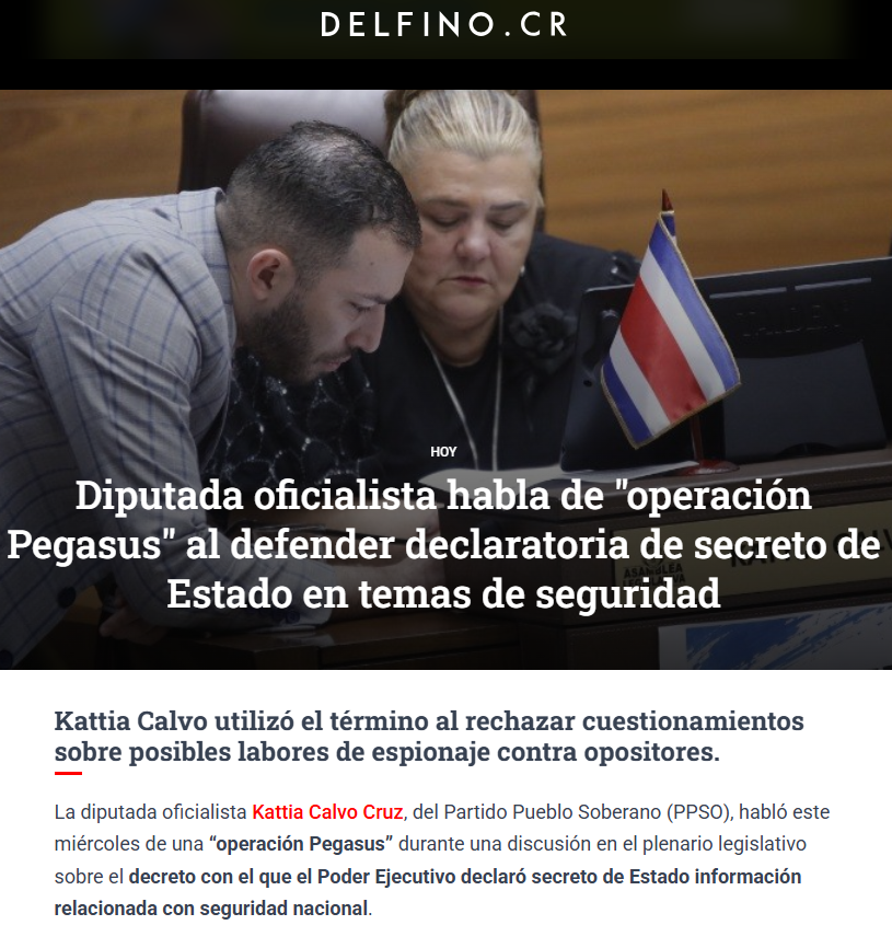 PabloPorras's tweet photo. De todo el mierdero que nos regaló el gobierno Cisneros-Chaves-Fernández ayer, esto es PELIGROSO. A la diputada se le "fue" decir "pegasus" y eso no se lo salta un sapo. Periodistas... ustedes van a ser los primeros.
https://t.co/RmylvN9ryN https://t.co/o8xGUoNIk8
