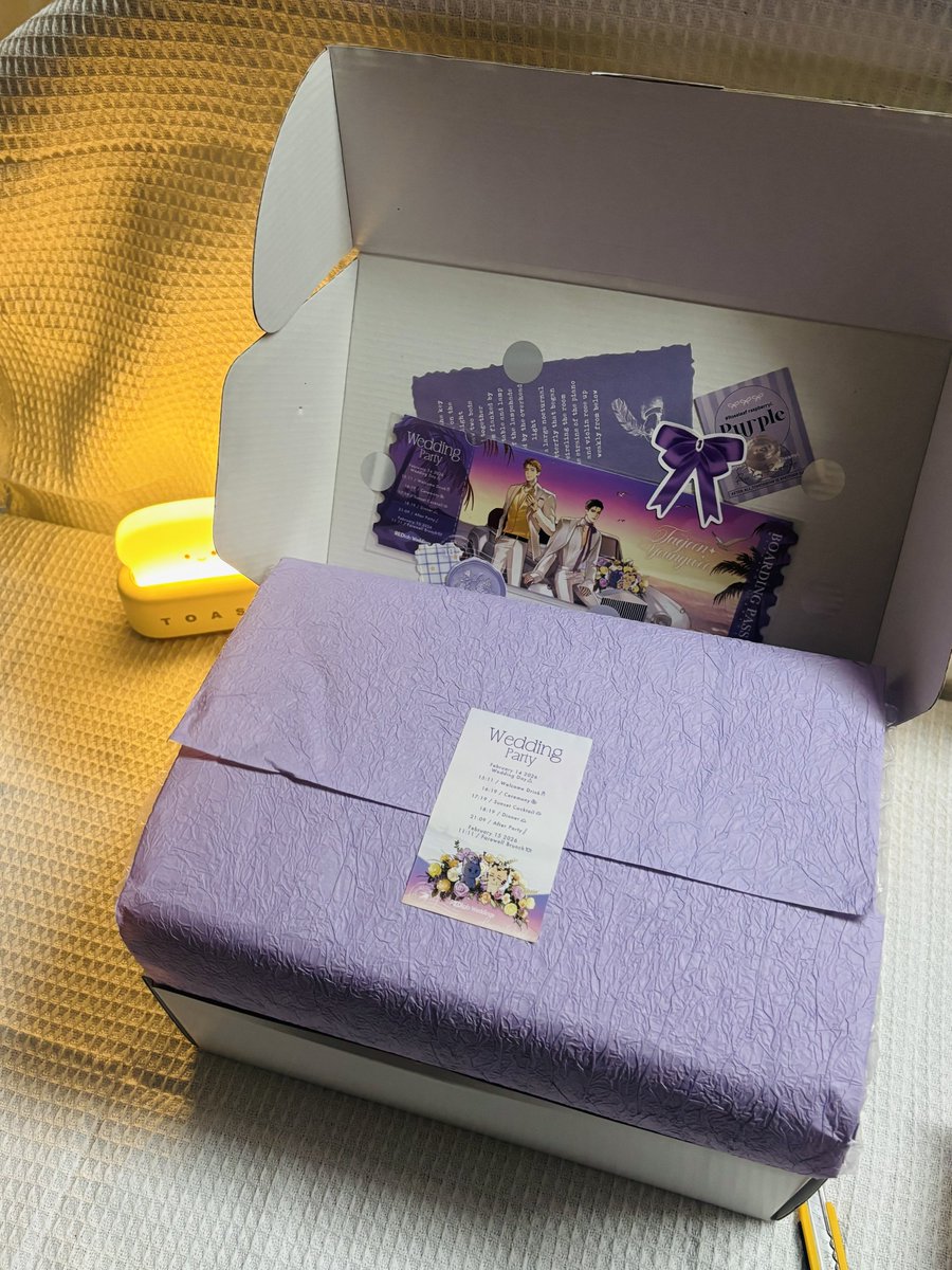yourmindkk's tweet photo. ได้รับของขวัญที่ร่วมสนุก #WetSand #웻샌드
จาก #RedLab เรียบร้อยค่า🥰😭✨
ได้ร่วมเป็นแขกในงานแต่งทีเจเอียน 💜💛💍🎊
สวยงามอลังมาก😭ตื่นเต้นน แบบว่ามันเยอะสุดๆกล่องแน่นเลย ทุกชิ้นล้ำค่ามากๆ อยากจะค่อยๆอันบ็อกซ์ของขวัญทีละอาร์ต ลงเธรดเป็นลำดับถัดไป✨ ขอบคุณทีมงานมากเลยค่ะ @TJIAN_fanart