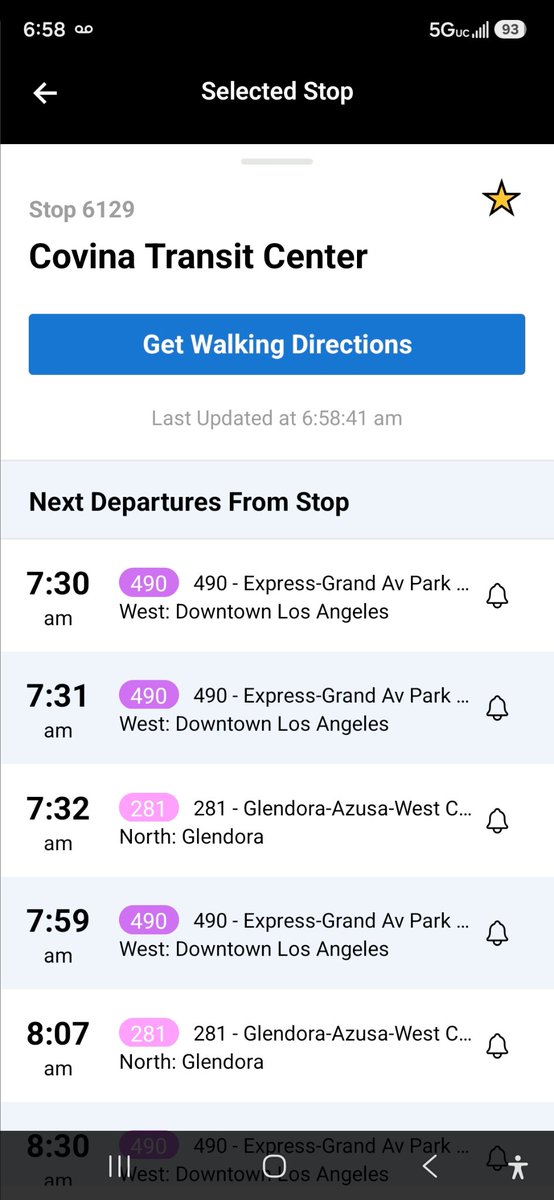 covina05's tweet photo. @FoothillTransit When are you going to fix awful connection times between line 281 and line 490 at the Covina Transit Center? It's a bad transit experience. It's also not optimized for Metrolink train connections. It would be nice if wait times were 10-20 min instead of 30+ min. https://t.co/uJos2YFPHC