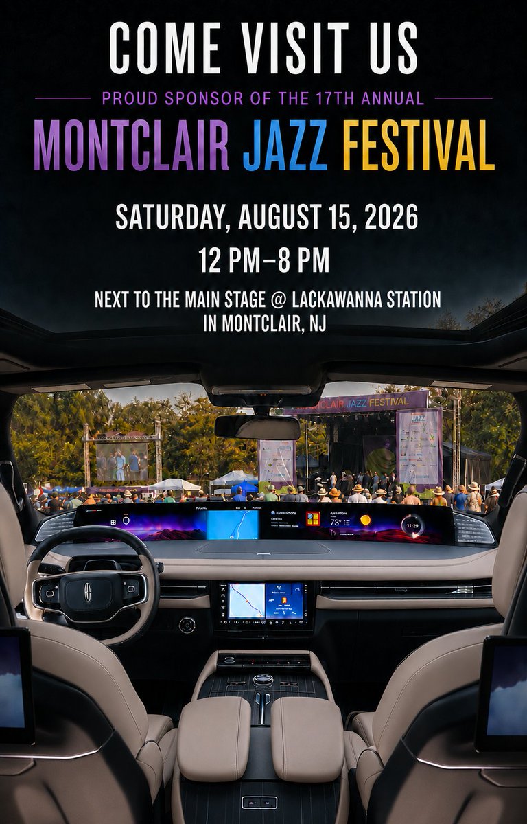 LincolnofWayne's tweet photo. Come visit us at the 17th Annual Montclair Jazz Festival Downtown Jamboree!

Join us Saturday, August 15, 2026, from 12 PM–8 PM next to the Main Stage @Lackawanna Station in Montclair, NJ!

Produced by Jazz House Kids, this free festival brings incredible live music,... https://t.co/XXvwRGlbJD