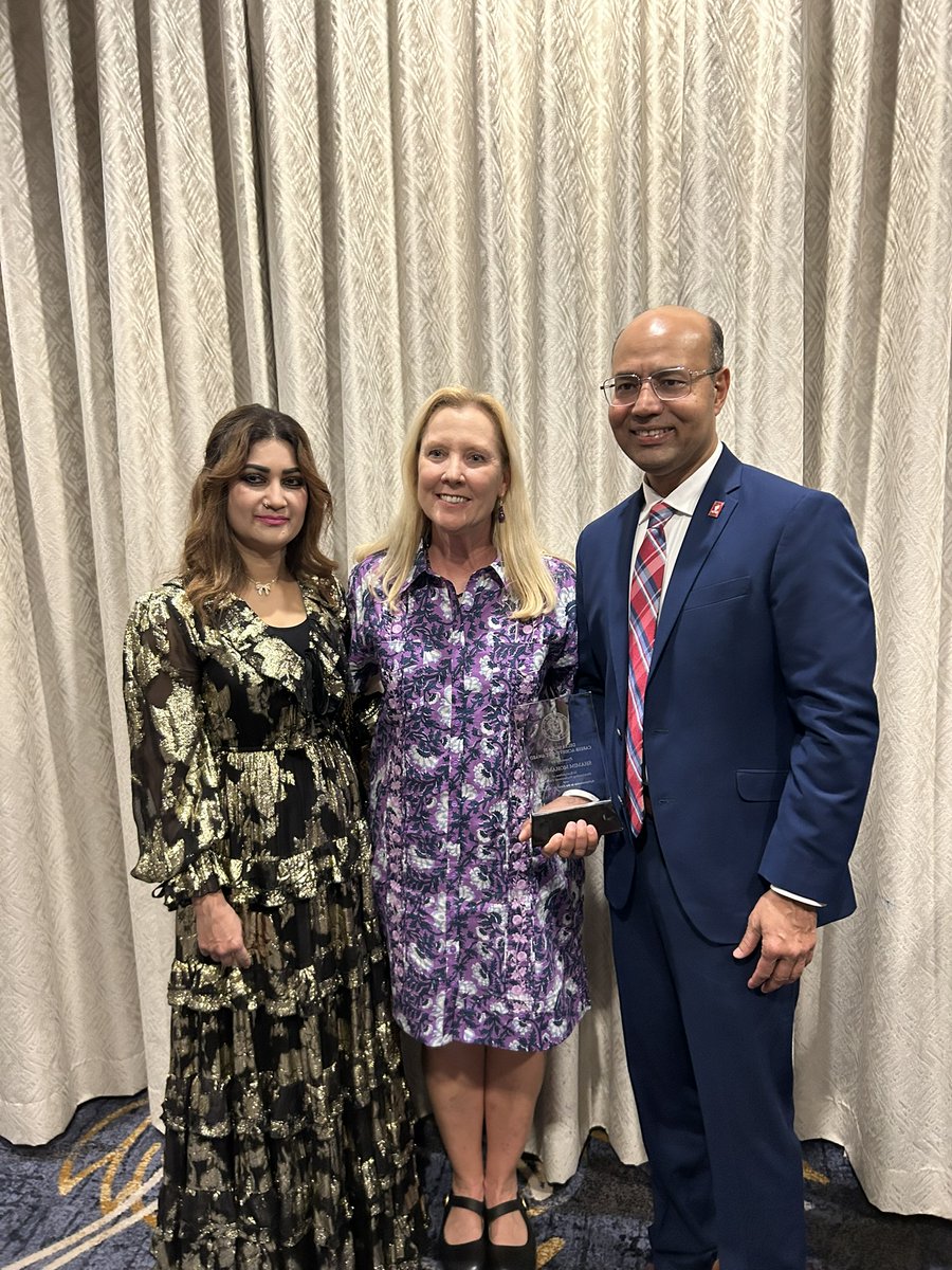 deltasigmapi's tweet photo. Shamim Mohammad, Angelo State (TX), was presented with the 2024 Career Achievement Award at the 2026 reception in San Antonio! Check out our latest article at https://t.co/egoeE1LXoa for an event recap and more on Brother Mohammad. Thank you for all you do for Delta Sigma Pi 💜 https://t.co/Kblsa7wnRc