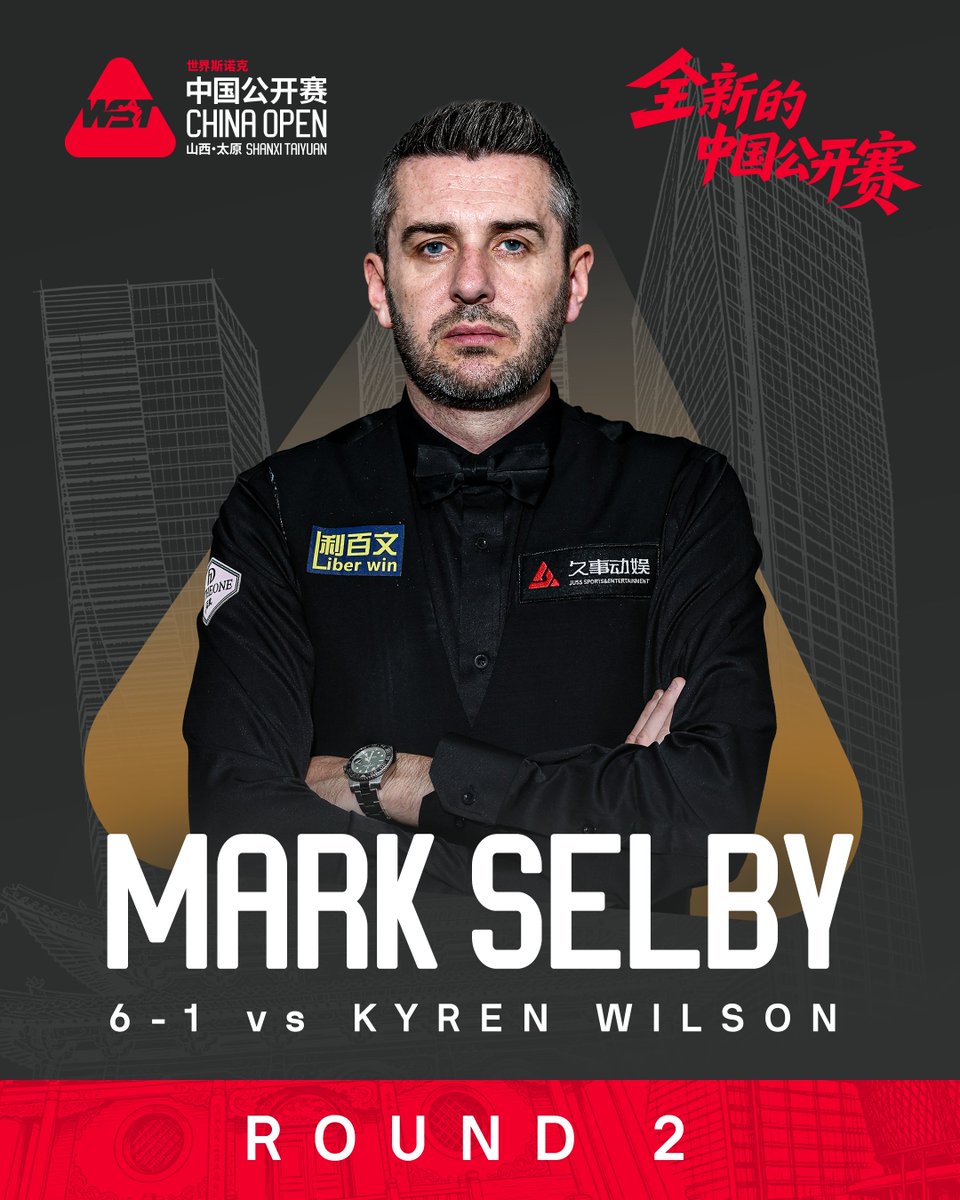 WeAreWST's tweet photo. WHAT. A. PERFORMANCE! 😮‍💨

Mark Selby produces an ELITE all-around display.

He's in the last eight in Taiyuan.

#ChinaOpen https://t.co/ZWOWZl9guR