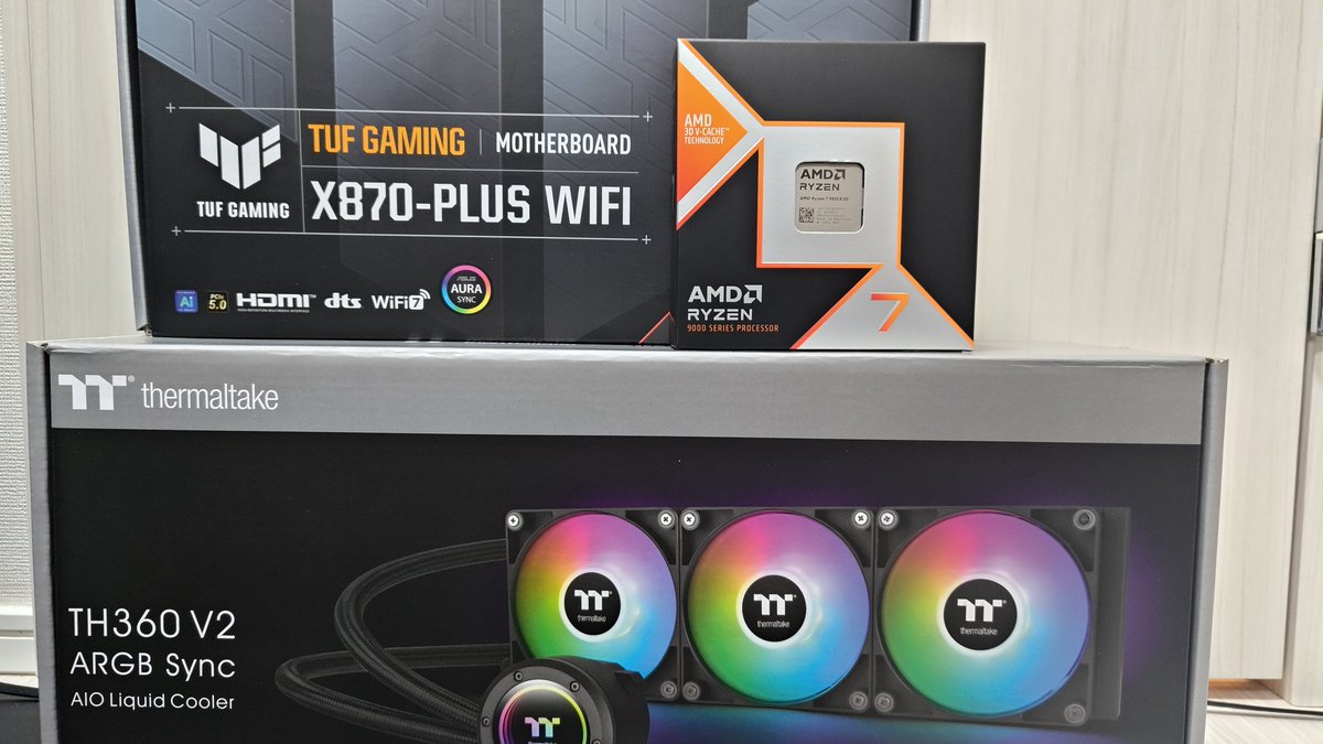 raiden_3rd's tweet photo. CPUをRyzen 7 7850X3Dに換装しました https://t.co/tEKJ1e7nKn