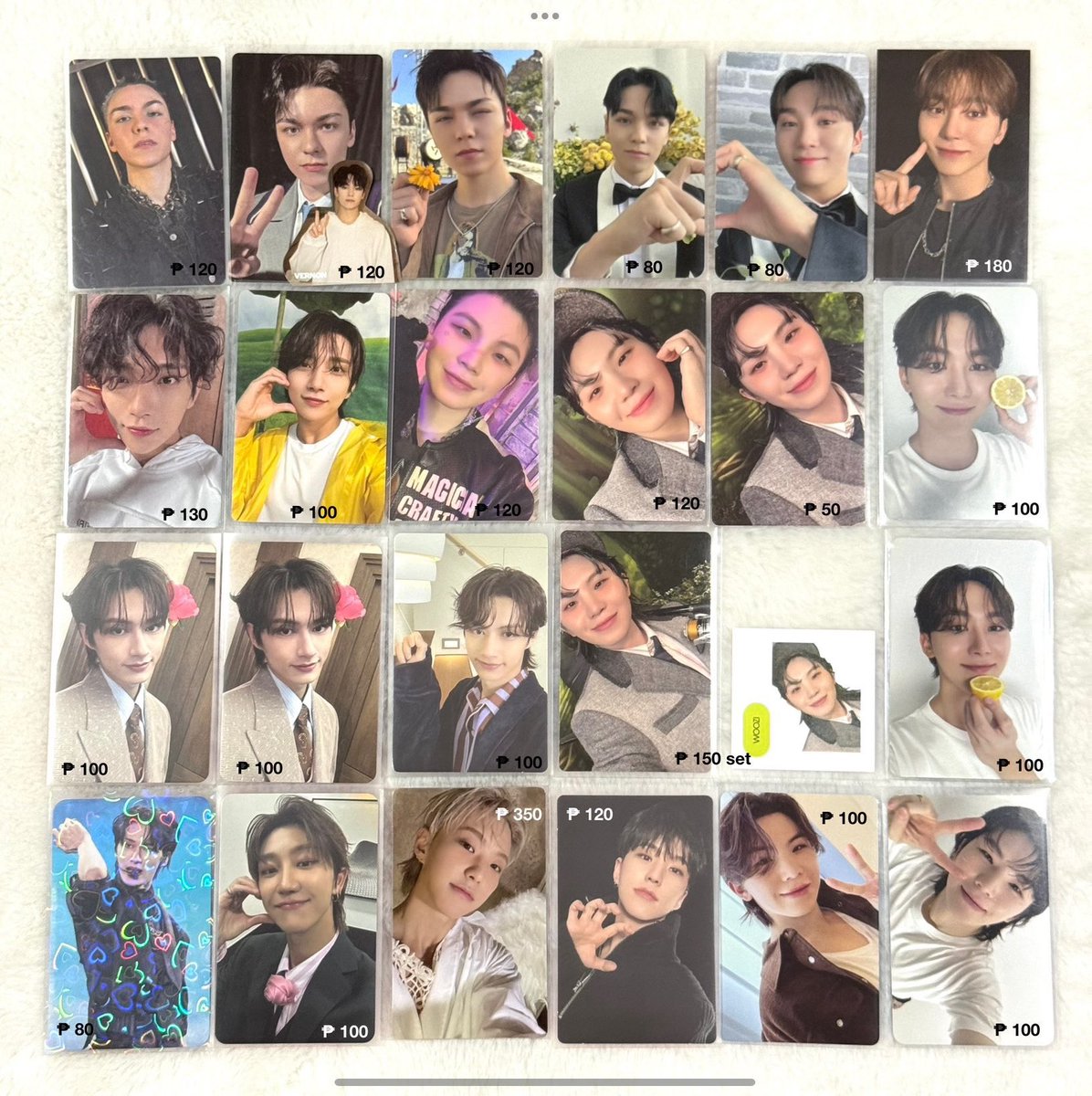 rookyushi_'s tweet photo. wts svt seventeen photocards pc

— ₱ + pf + sf
— onhand, 🙅‍♀️ sensi
— tingi except w/ ⭐️ 1:1

🏷️ jeonghan joshua jun woozi hoshi wonwoo the8 mingyu seungkwan vernon dino https://t.co/rwG2WYUWDK