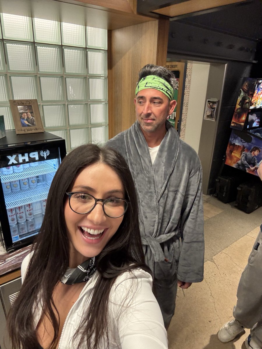 Dani Jackel: Dante wouldn’t take off the Lucy robe🤣 @DanteTheDon #survivingbarstool