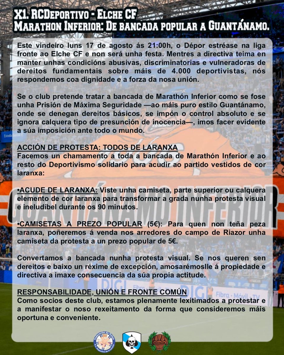 RB1987Oficial's tweet photo. XORNADA 1. RESPECTO PARA MARATHÓN INFERIOR https://t.co/qHVaCcSVWy