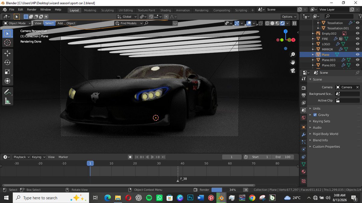 Lemon_ish_'s tweet photo. My self created car brand
#b3d
#3d 
#3dart https://t.co/eVbV1zo8KP