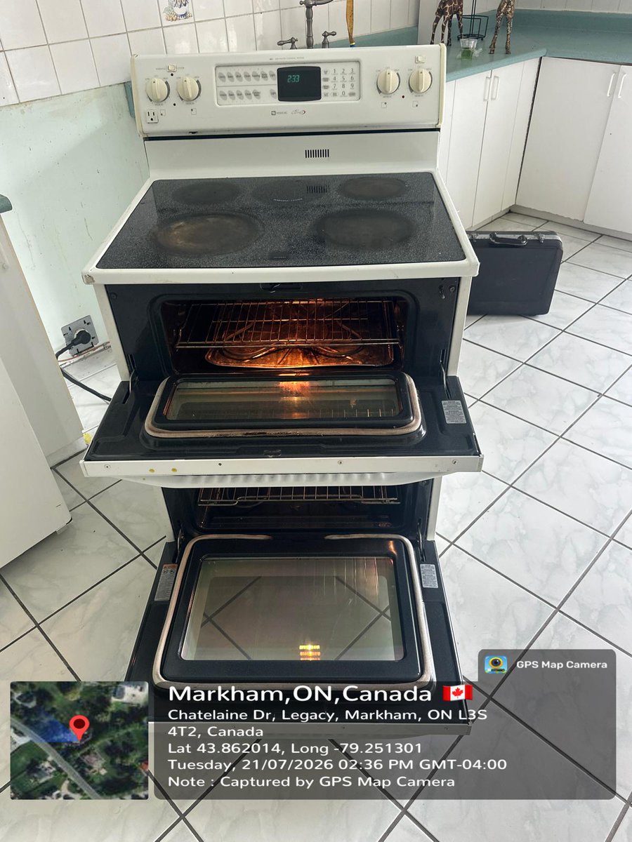 ACitywide's tweet photo. Another dual-oven electric slide-in stove repair done in Markham, On🇨🇦
This electric dual-oven slide-in stove was inspected and repaired, including diagnosis of its internal heating components and electrical connections
📞 416-436-3182
🌐 https://t.co/oO53DY2Lqi

#ovenrepair https://t.co/f1VJF0apNX
