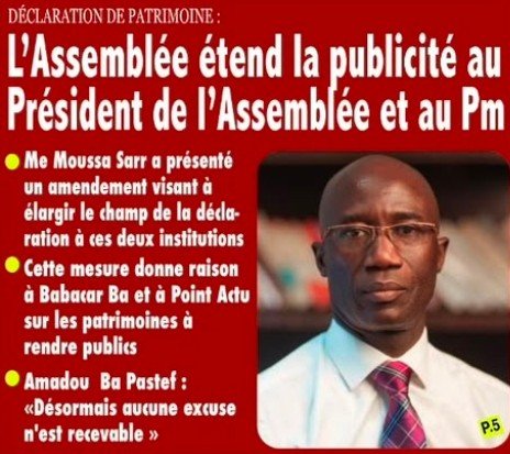 ibra_mamoudou's tweet photo. #Sénégal
DÉCLARATION DE PATRIMOINE : PUBLIONS TOUTES LES DDP !
Je suis au regret de le dire : la Déclaration de patrimoine faite devant l'#OFNAC ne garantit en soi aucune transparence. La publication de la liste des assujettis (déclarants et récalcitrants) n'est pas le vrai enjeu. Le plus important, c'est la publication du patrimoine de chacun, à son entrée et à sa sortie de fonction.
Quant à la modification de l'article 37 de la Constitution relative à la DDP du Président de la République (début et fin de mandat), l'extension de sa publicité au Président de l'Assemblée nationale et au Premier ministre, semble être une avancée. Mais est-elle suffisante ?
À la DDP, il faut ajouter la Déclaration d'intérêt et les publier toutes.
Tandis que l'élite politique aux affaires - le Système, ah le Système Pastef ! -, fait des déclarations... cachées de sa fortune, le pays court le risque de manger des pierres. Le kilogramme de viande est vendu entre 5500 et 6500 francs CFA. Pauvres ménages sénégalais. Des infortunés laissés à eux-mêmes.
Le Système est mort, vive le Système !
#mik