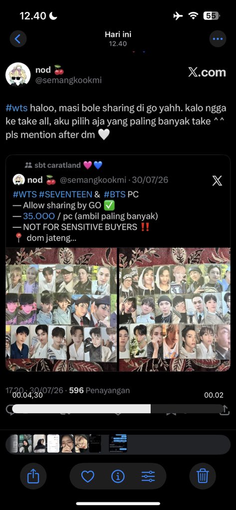 eisanoya's tweet photo. HELP RT !! HATI-HATI ADA SCAMMERS BERKELIARAN DI SBT CARATLAND !!
Kronologi 👇🏻

1.Awalnya dia posting ini di sbt, harganya 35/ea take bulk https://t.co/osQgcg5ChK