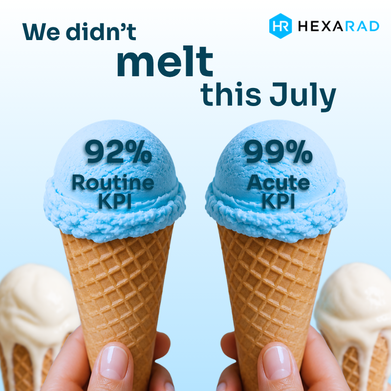 Hexarad's tweet photo. Despite the usual holiday pressure on radiology services, we maintained a 99% KPI in acute reporting, and a 92% KPI in elective reporting in July - our strongest elective July performance to date.​

Learn more here: https://t.co/x3xZk76Xzp​
​
#Hexarad #Radiology #NHS https://t.co/ODCOFw3otd