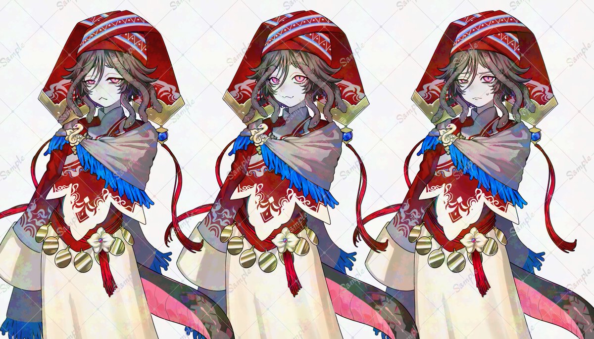 MATU00008's tweet photo. 【キャラクター公開】

ノベルゲームに登場するキャラクターの一部を公開します！

民族衣装をとても可愛らしく描いていただきました✨
素敵に仕上げてくださったクリエイター様
↓
ペペロンロン様 @peperonnronnA https://t.co/0T7Lt9xlRk