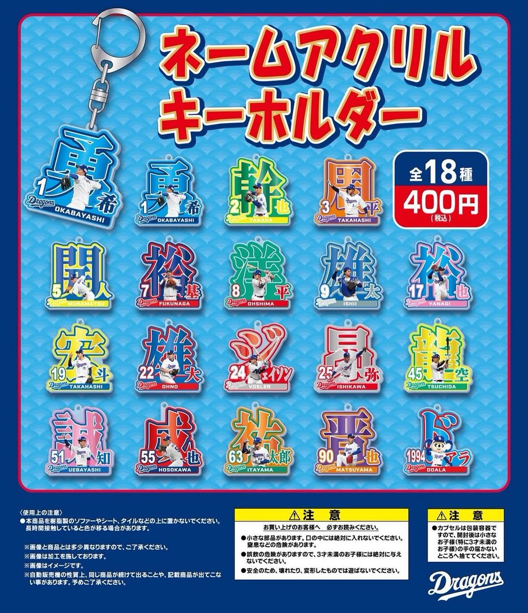 cd_ga_ippai's tweet photo. 【交換or引取希望】

ドラゴンズガチャ
アクリルキーホルダー

求) 1994 22 25 55 or 定価

譲) 5•7•9•17•24

24含む纏めて優先。 
7•9•17は交換含む場合のみ。

本日観戦中。
裏ではあんまり通知確認しません。

よろしくお願いします。 https://t.co/w8A9O0cbpP